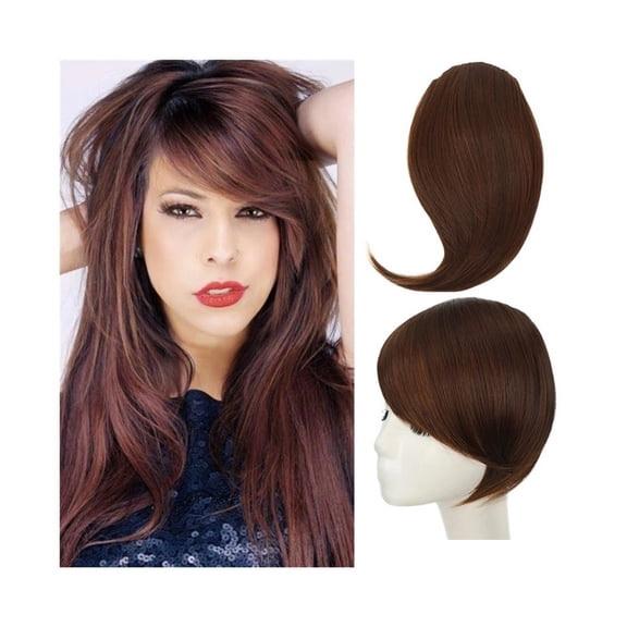 Synthetic Side Bangs Hair Extensions Clip In Side Bangs Fake Fringe Hairpiece