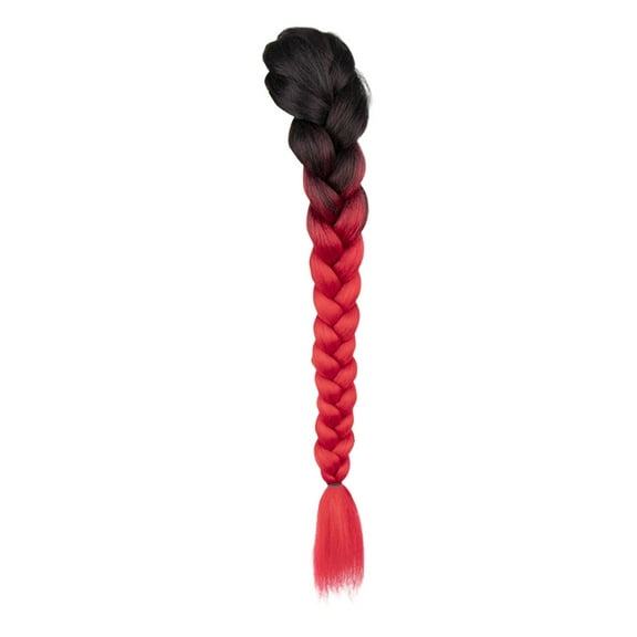 Synthetic Braided Drawstring Ponytail Hair Extensions Wrap Around Long Hairpiece For Women Daily Use