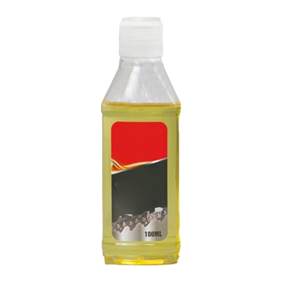 Synthetic Chain Saw Lubricant 100ml with Rustproof Formula, Penetrating Oil for Garage Door Hinge, Hedge Trimmer, Reduces Friction, Extends Tool Life, Yellow 4.3X13.3CM