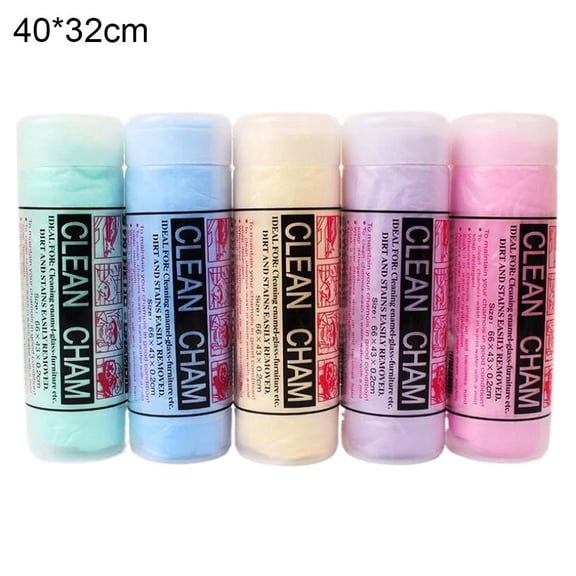 Synthetic Chamois Drying Cloth, PVA Material, Absorbent Lint-Free Multi-Use Towel, Large or Small Size, Random Color