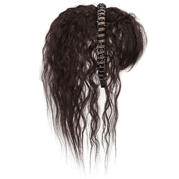 Synthetic Fiber Air Bangs Hairpiece with Clip for Daily and Party Wear Heat Resistant Hair Extension for Hair Styling