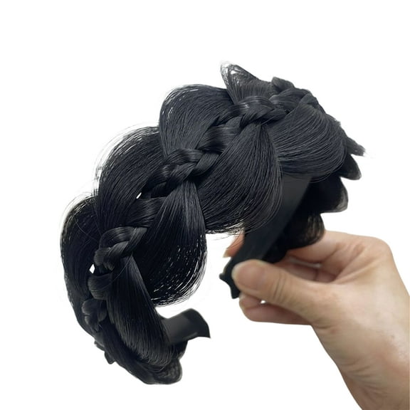 Synthetic Fiber Fishbone Twist Braid Headbands Hair Styling Hairhoop For Fashionable Lookings Quick Hairstyle Headwear
