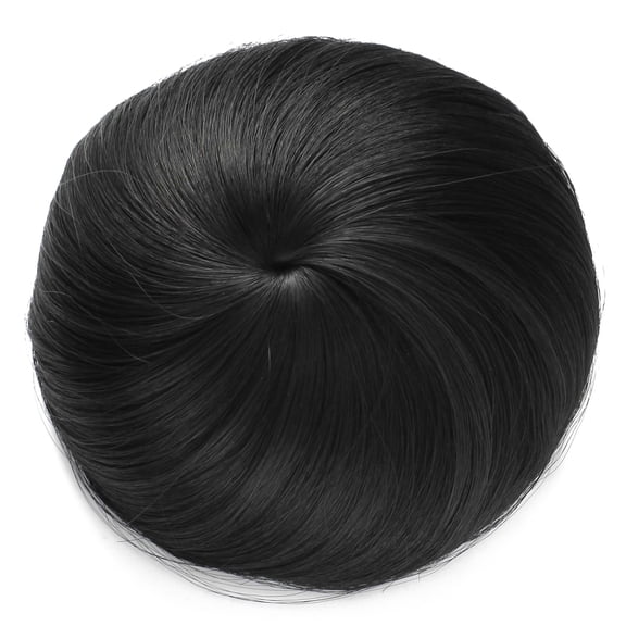 Synthetic Fiber Hair Extension Chignon Donut Bun Wig Hairpiece (1B - Off Black) …