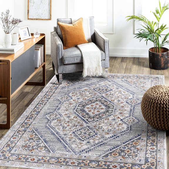 Synthetic Fiber Loop Pile | Use in Entryway, Eat-in Kitchen | Safe and Stylish Area Rug