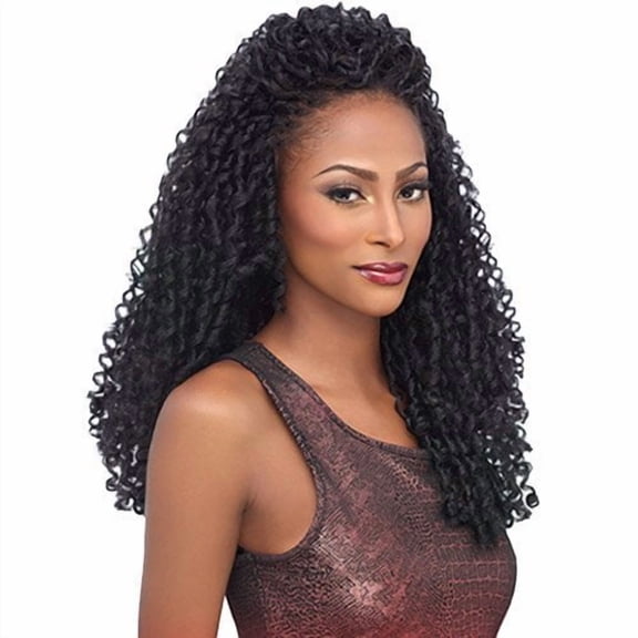 Synthetic Hair Braids Kima Braid Soft Dreadlock 14" (4-Pack, 1B)