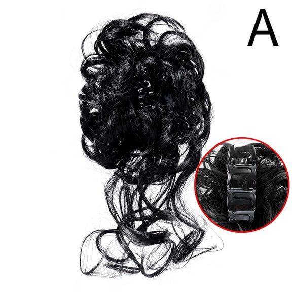 Synthetic Hair Clip Messy Curly Hair Wigs Natural Clip On In Messy Bun Hair Claw Accessories Hair Extension Hair Clip Piece