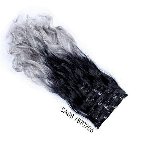 Synthetic Hair Extensions - 16 Clips in Many Colors