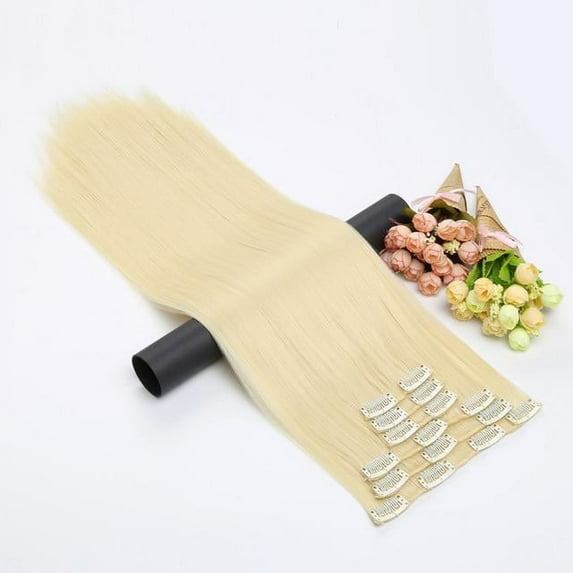 Synthetic Hair Extensions - 16 Clips in Many Colors