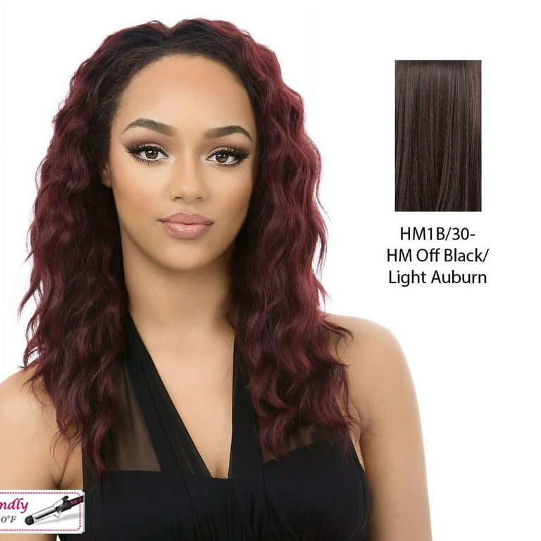 Synthetic Hair Half Wig Aw Dominican Girl Highlight mix off black