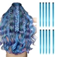 thumbnail image 1 of Synthetic Hair Highlights Clip Extensions for Parties - Versatile Colored Wig for Stunning Transformations, 1 of 1