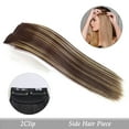 thumbnail image 1 of Synthetic Hair Pads Invisible Seamless Clip In Hair Extension Increase Hair Top Side Cover Hairpiece - 3 Hair Pieces, 1 of 25