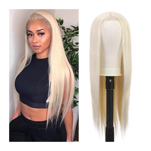 Synthetic Lace Wigs Straight Part Lace Wig 44 Lace Closure Natural Looking Blonde Wigs for Black Women