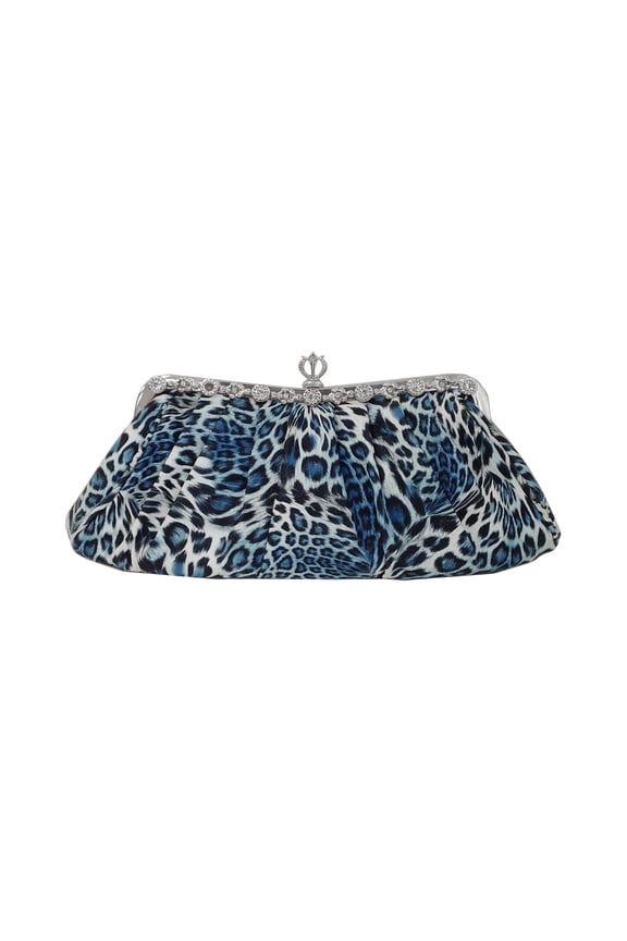 Synthetic Leather Leopard Print Clutch