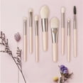 thumbnail image 1 of Synthetic Makeup Brushes, Makeup Brush Set, 8-Piece Contouring Blending Highlighting Brushes for Face and Eye Makeup, Soft Dense Fibers with Wooden Handles for Precise Application and No Shedding, 1 of 3