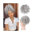 thumbnail image 1 of Synthetic Messy Bun Hair Piece Short Elastic Drawstring Hair Buns Clip in Curly Ponytail Hairpiece, 1 of 5