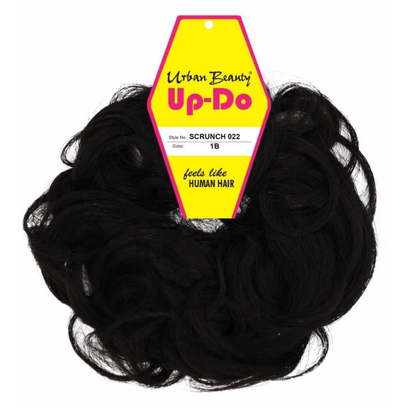 Up-Do Messy Bun Hair Scrunchie - Style 022 #1B