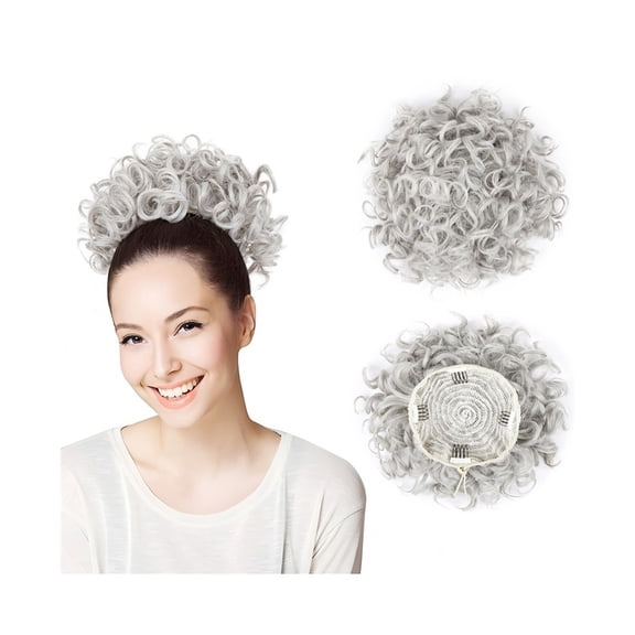 Synthetic Messy Hair Bun Hairpiece Elastic Drawstring Curly Wave Scrunchies Ponytail Extension