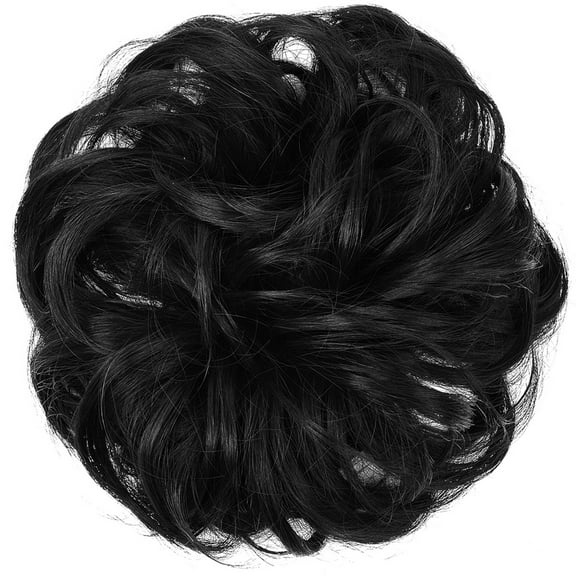Synthetic Messy hair piece Daily Use Chignon Scrunchies Fake Elastic Hairpiece Blonde Brown Donut Bun For Women H9