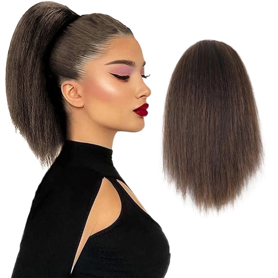 Women's Curly Hair Ponytail Wig - Stylish Rope Net Cornbeard Design for Effortless Beauty