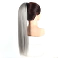thumbnail image 1 of Synthetic Ponytails Hair Extension Ribbon Drawstring Straight Wavy Ponytail Cosplay Hairpiece, 1 of 5