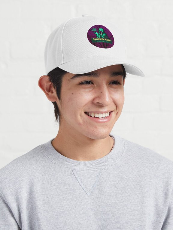 Synthetic Rage Baseball Cap, Futuristic Emotion Statement Graphic Design, Classic Everyday Hat