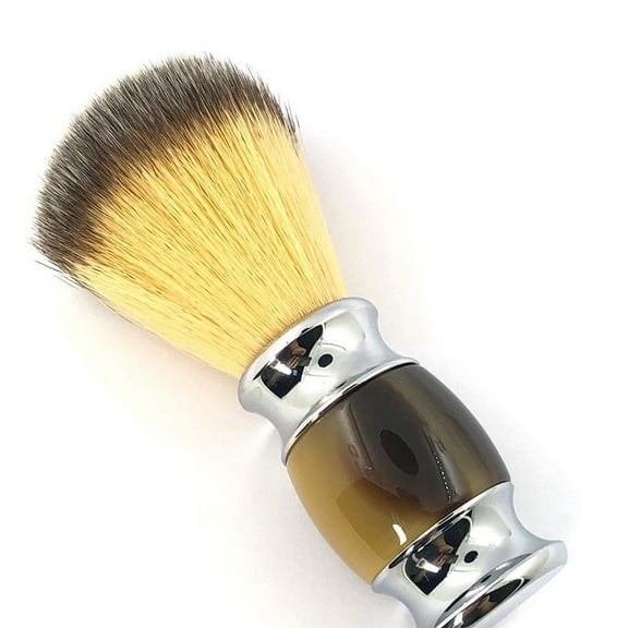 Synthetic Shaving Brush Resin Handle Travel Brush,Lathering Well with Shaving Soap Crea mj80