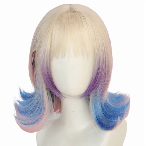 Synthetic Short Cosplay Hair Wigs for Creative Character Looks - Versatile Styling for Parties and Performances