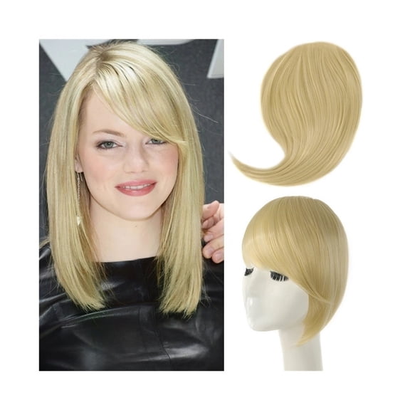 Synthetic Side Bangs Hair Extensions Clip In Side Bangs Fake Fringe Hairpiece