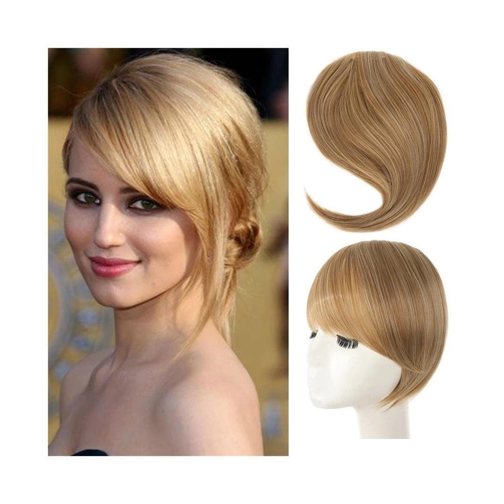 Synthetic Side Bangs Hair Extensions Clip In Side Bangs Fake Fringe Hairpiece