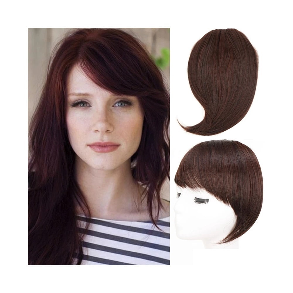 Synthetic Side Bangs Hair Extensions Clip In Side Bangs Fake Fringe Hairpiece