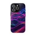 thumbnail image 1 of Synthetic Spectrum Neon Technicolor Spectral Synth Waves Abstract Artistic Phone Case with iPhone 11 to 17 Pro Max, 1 of 2