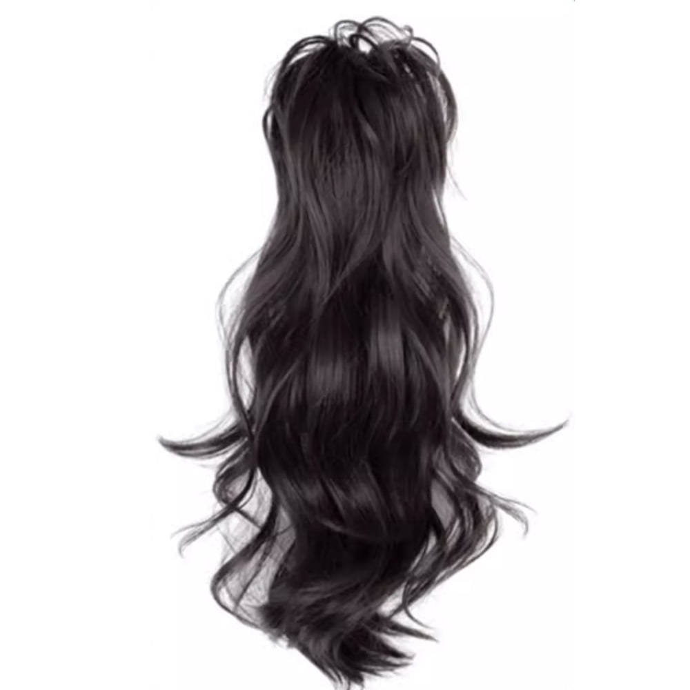 Synthetic Wavy Ponytail Extension Hairpiece Short Curly Claw Clip Ponytail For Women Heat Resistant Pony Tail Clip Fake Hair