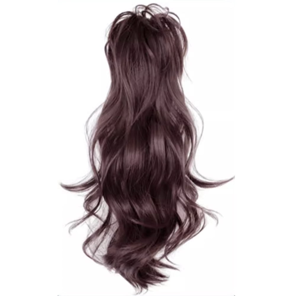 Synthetic Wavy Ponytail Extension Hairpiece Short Curly Claw Clip Ponytail For Women Heat Resistant Pony Tail Clip Fake Hair