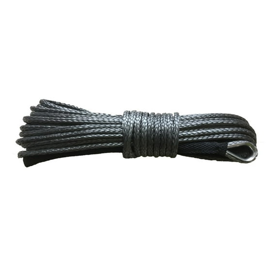 Synthetic Winch Line Cable Rope 5mm X 15m Synthetic Winch Lines UHMWPE Rope With Sheath Car Accessories ,Easy to Carry