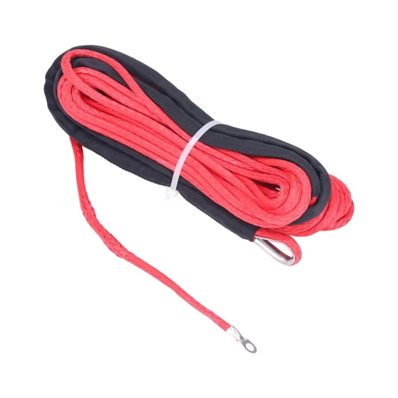 Synthetic Winch Rope 15M 3/16''X50' Universal Vehicles Towing Rope String Line Towing Strap Rope Winches UTV RV Boat ,Durable & Safe