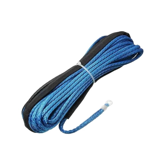 Synthetic Winch Rope 15M 3/16''X50' Universal Vehicles Towing Rope String Line Towing Strap Rope Winches UTV RV Boat ,Easy to Carry