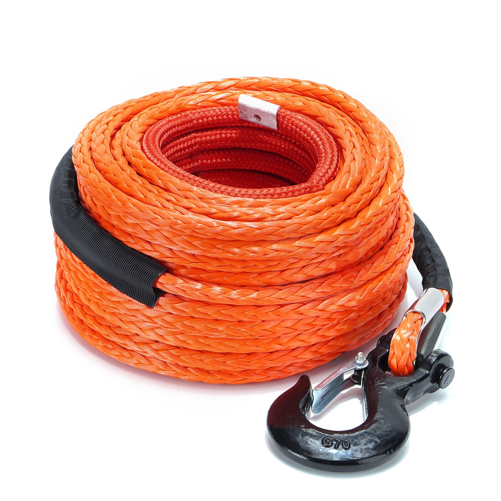Synthetic Winch Rope Cable Kit, 1/2" x 100 ft 32000lbs Winch Line Cable