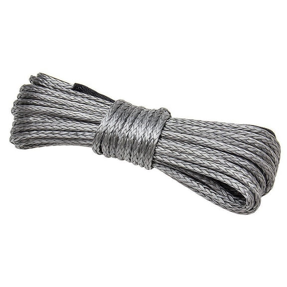 Synthetic Winch Rope, Grey1/4 x 50Ft Synthetic Winch Rope Line Cable for ATV SUV Truck Boat Winch
