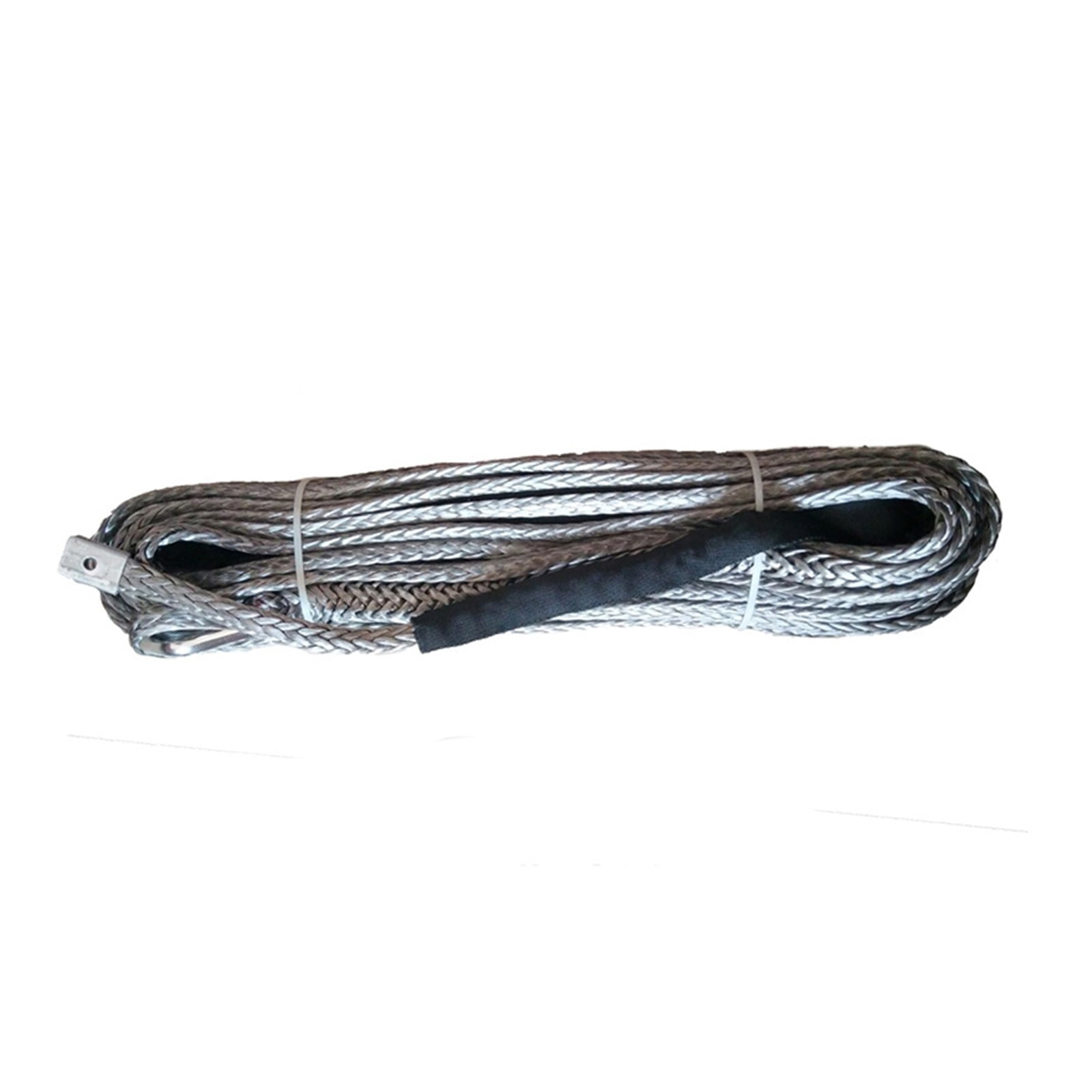 Synthetic Winch Rope Line Cable With Protective Sleeve 14mm X 20meters UHMWPE Synthetic Winch Rope For Offroad UTV ATV