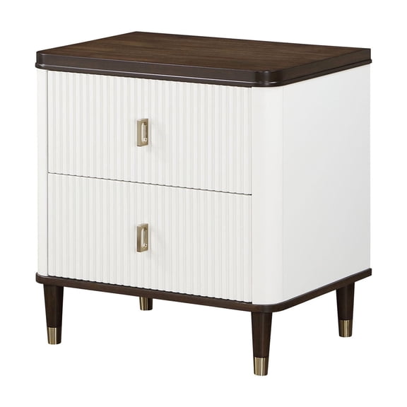 Synthetic Wood Night Stand with USB / Suitable for Bedroom Decor