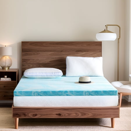 Arctus 4 inch Memory Foam Mattress Topper, California King Mattress Topper