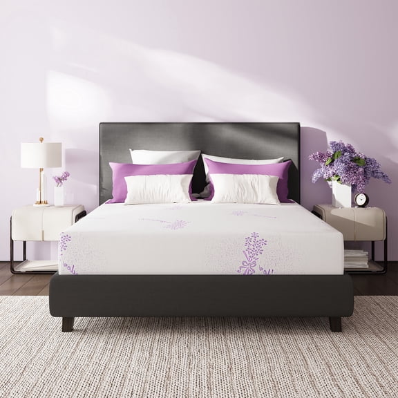 Arctus 6" Lavender Infused Memory Foam Mattress in a Box, Medium Firm, Full Size Bed Mattress, OEKO-TEX and CertiPUR-US Certified