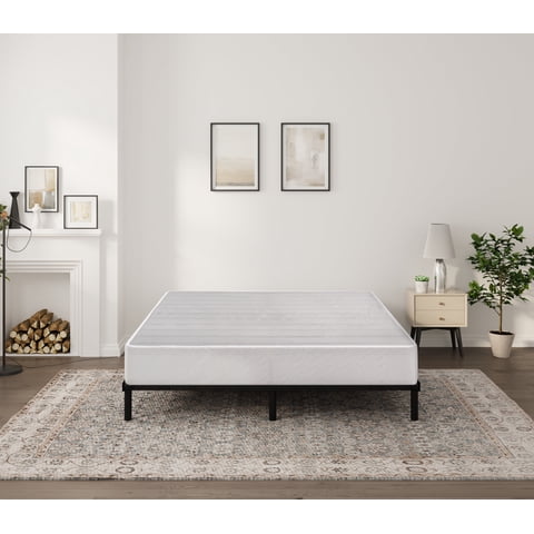 Arctus 7.5" Twin Heavy Duty Metal Box Spring, Easy Assembly Mattress Foundation with Fabric Cover, No Legs Included