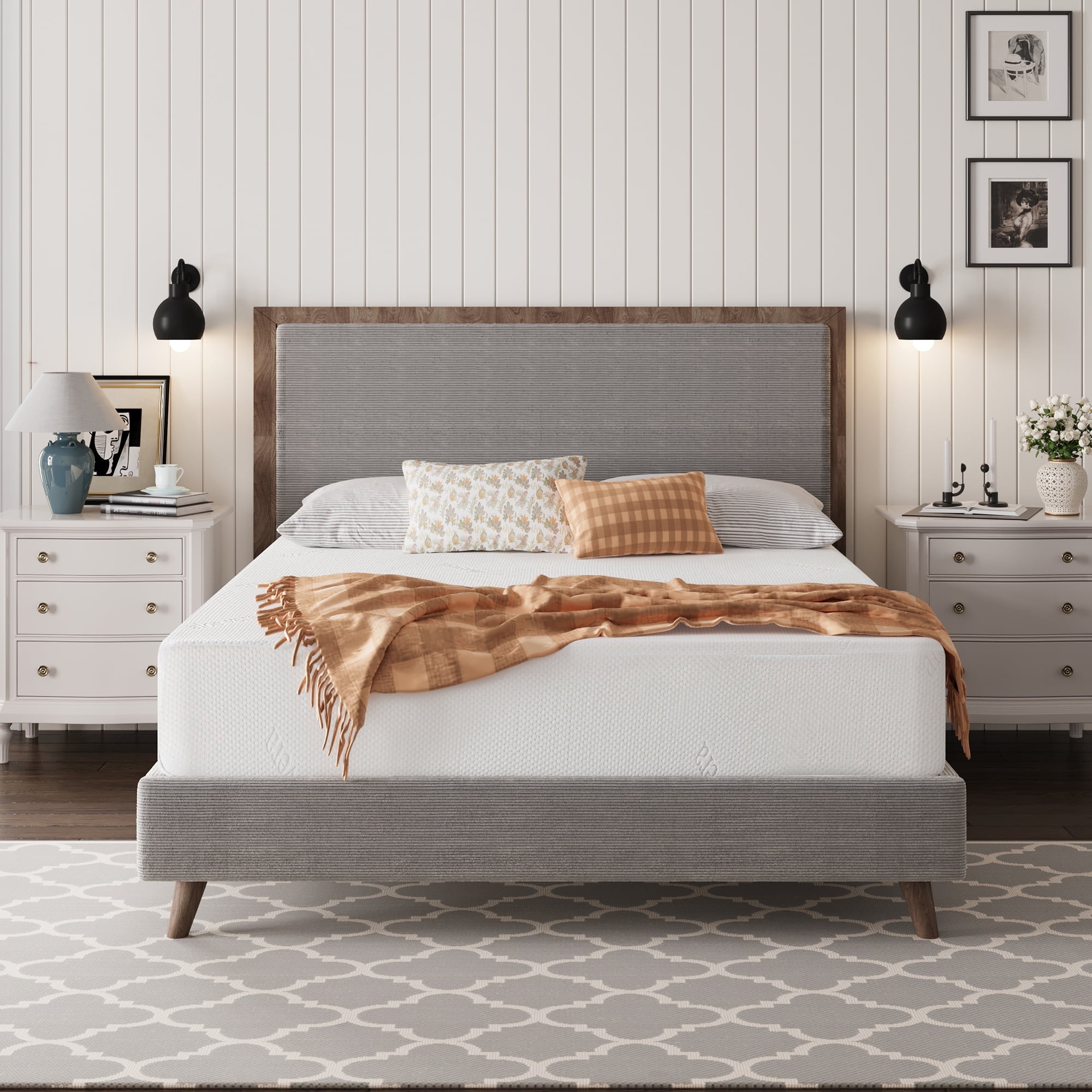 Arctus 8" Gel Memory Foam Mattress, Queen Mattress for Cool Sleep, Medium Firm