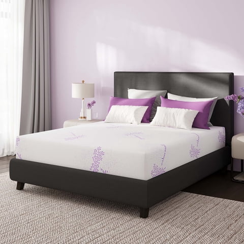 Arctus 6" Lavender Infused Memory Foam Mattress in a Box, Medium Firm, Twin Size Bed Mattress, OEKO-TEX and CertiPUR-US Certified