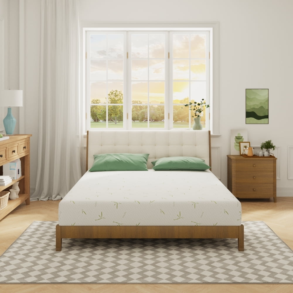 SynthoSpace Twin XL Memory Foam Mattress, 10 inch Gel Mattress for Cool