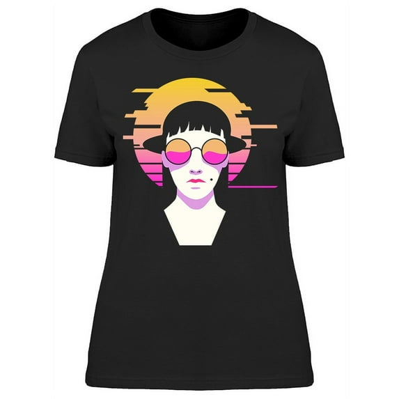 Synthwave Pale Girl T-Shirt Women -Image by Shutterstock, Female 3X-Large