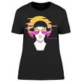 thumbnail image 1 of Synthwave Pale Girl T-Shirt Women -Image by Shutterstock, Female x-Large, 1 of 4