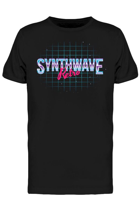 Synthwave Retro T-Shirt Men -Image by Shutterstock, Male Medium