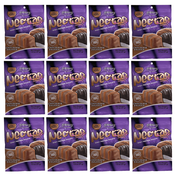 Syntrax Nectar Protein Powder Trial Sizes (12-Pack) - 15 flavors to choose from! Flavor: Chocolate Truffle